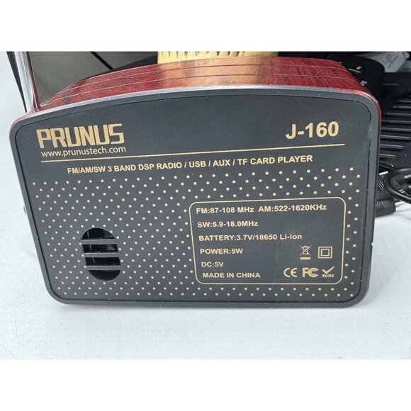 PRUNUS J-160 Small Retro Vintage Radio with Bluetooth, Portable Transistor Radio - Picture 10 of 14